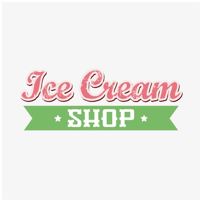 650x650 Ice Cream Shop Logo, Ice Vector, Shop Vector, Logo Vector Png And