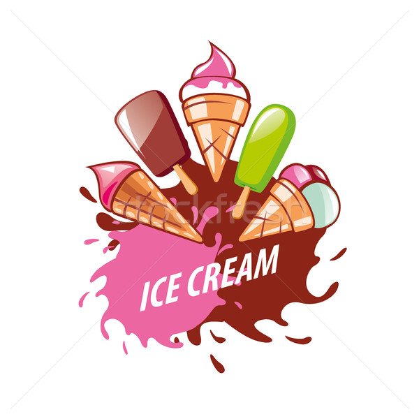 600x600 Logo Ice Cream Vector Illustration Aleksej Butenkov (Butenkow