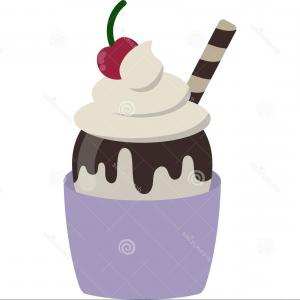 300x300 Vanilla Sundae Ice Cream Scoop Vector Sohadacouri