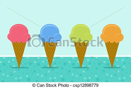 450x301 Four Color Ice Cream Scoops.