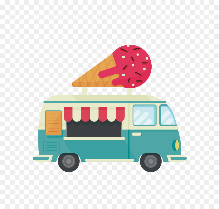 900x860 Ice Cream Euclidean Vector Car
