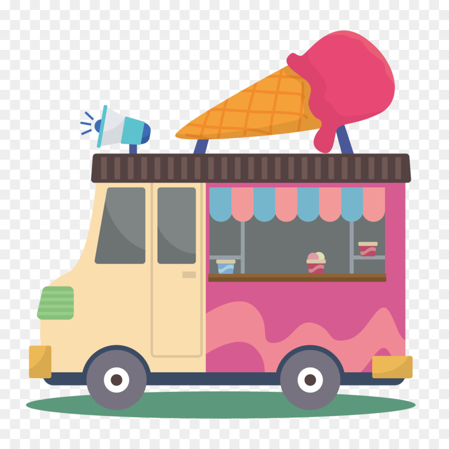 900x900 Ice Cream Van Car