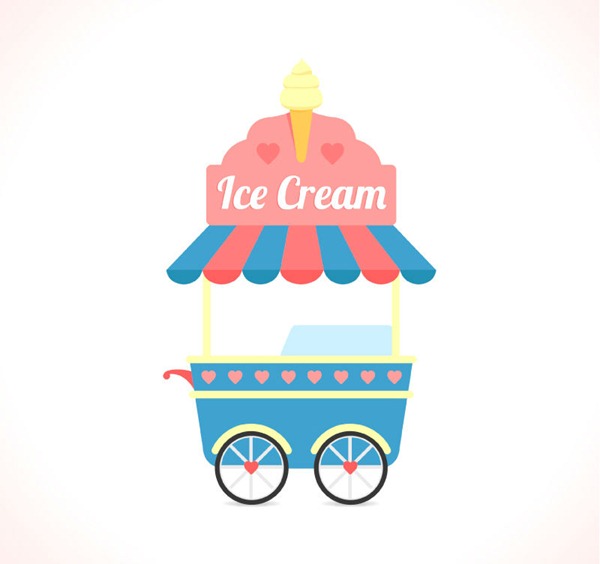 600x564 Cartoon Ice Cream Truck Vector Graphics My Free Photoshop World