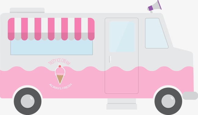 650x379 Vector Ice Cream Truck, Vector, Ice Cream, Car Png And Vector For