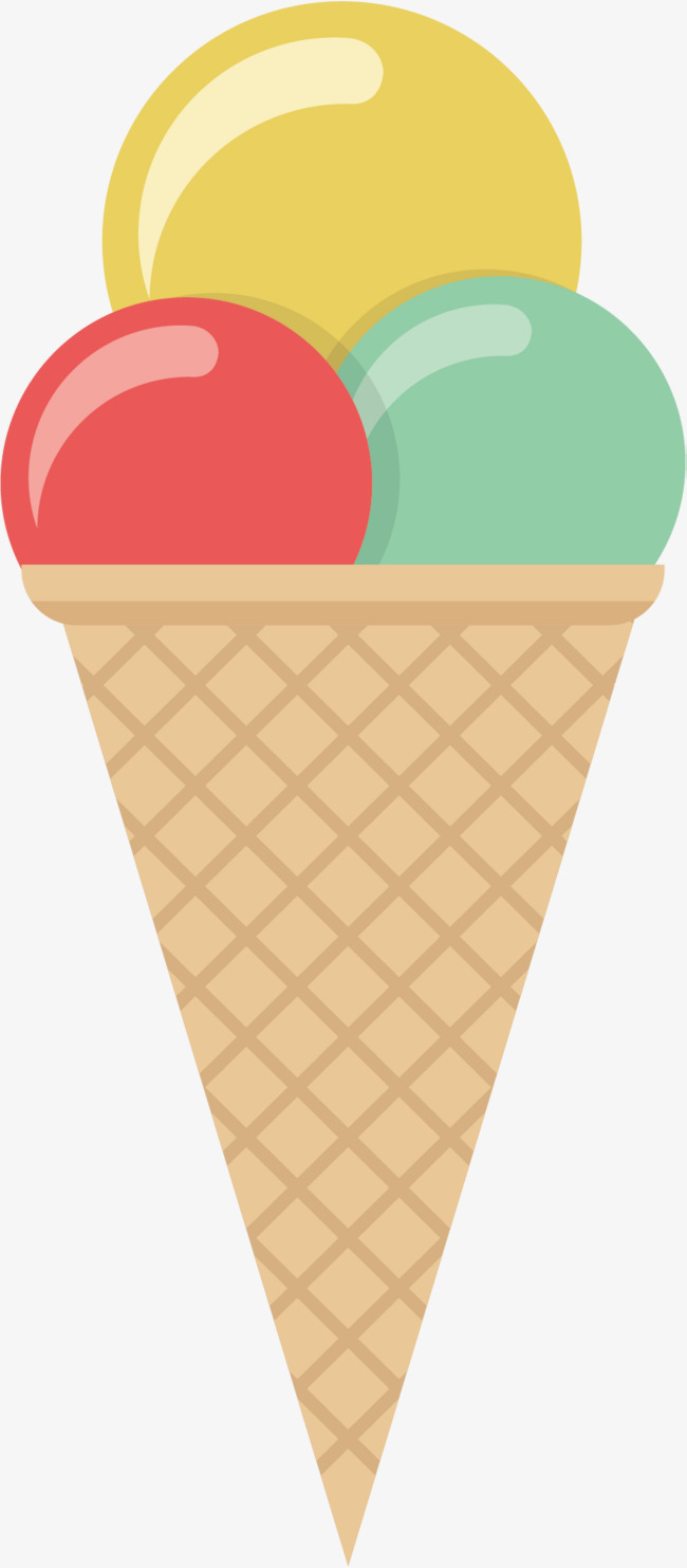 650x1483 Three Color Ice Cream Vector, Color Vector, Ice Vector, Hand Png