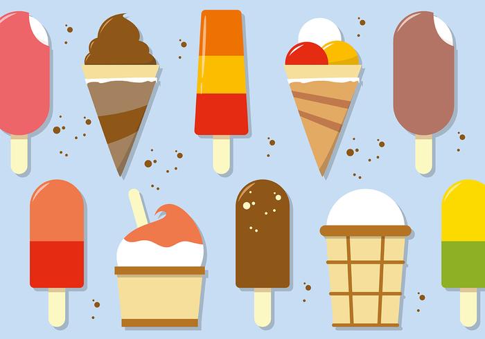 700x490 Free Ice Cream Vector Illustration