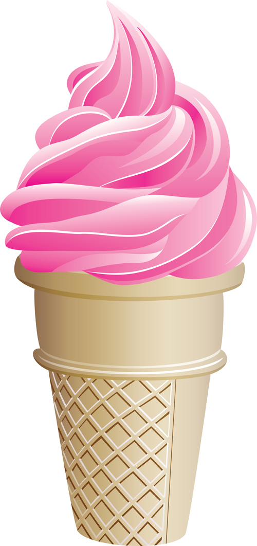500x1062 Vivid Ice Cream Design Elements Vector 04 Free Download