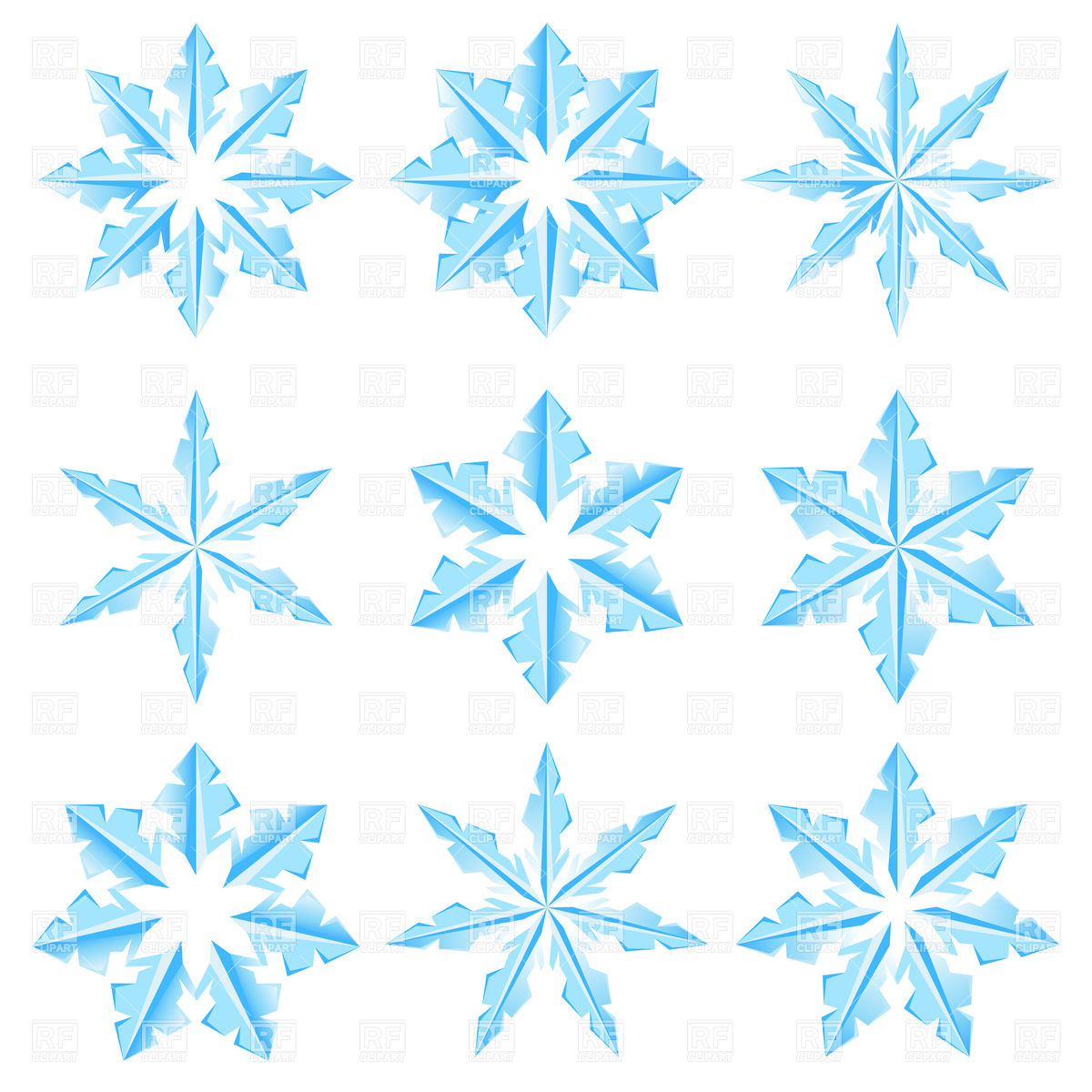 1200x1200 Icy Snowflake Designs Vector Image Vector Artwork Of Design