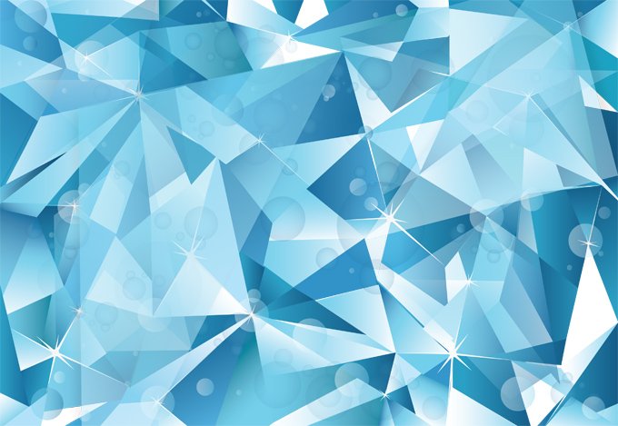 680x469 Free Abstract Blue Cubist Vector Ice Background Psd Files, Vectors