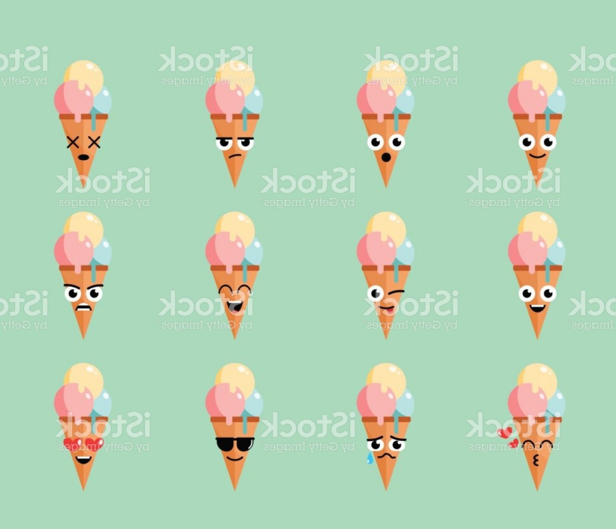 1228x1054 Ice Cream Emoji Vector Art Shopatcloth