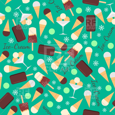 400x400 Seamless Background With Ice Creams Vector Image Vector Artwork