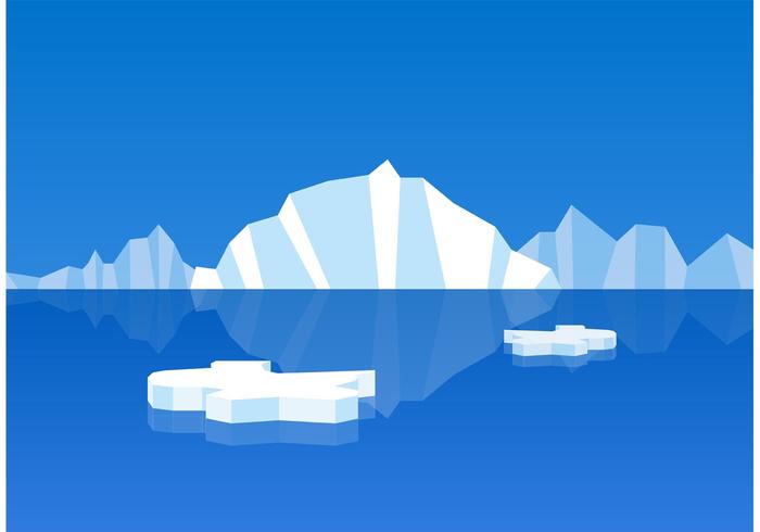 700x490 Floating Icebergs Vectors