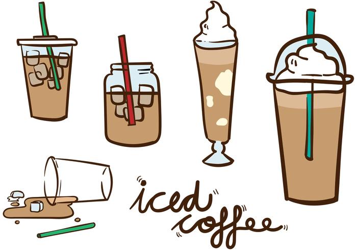 700x490 Iced Coffee Vector Pack