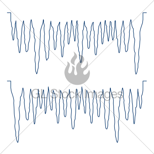 500x500 Vector Icicle Contours Gl Stock Images