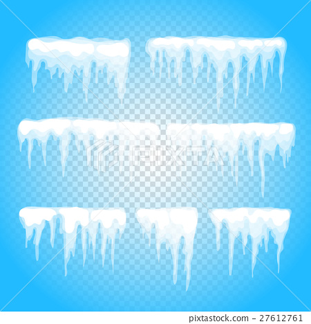 450x468 Vector Icicle And Snow Elements Clipart
