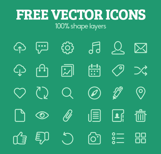 550x525 Free Flat Vector Icons For Ui Design Icons) Icons