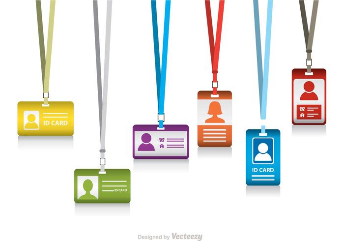 700x490 Colorful Identification Card Vector