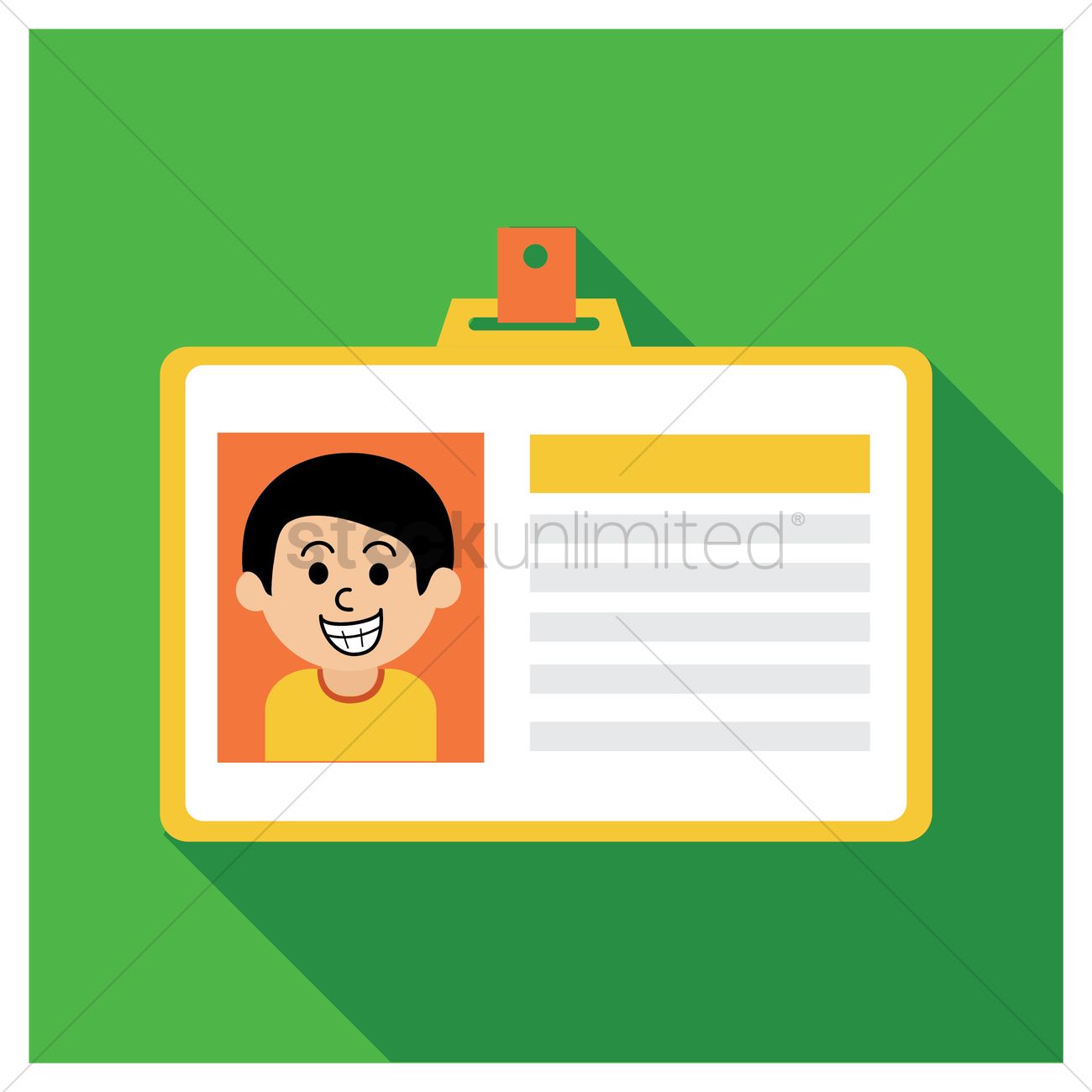 1300x1300 Student Id Card Vector Image
