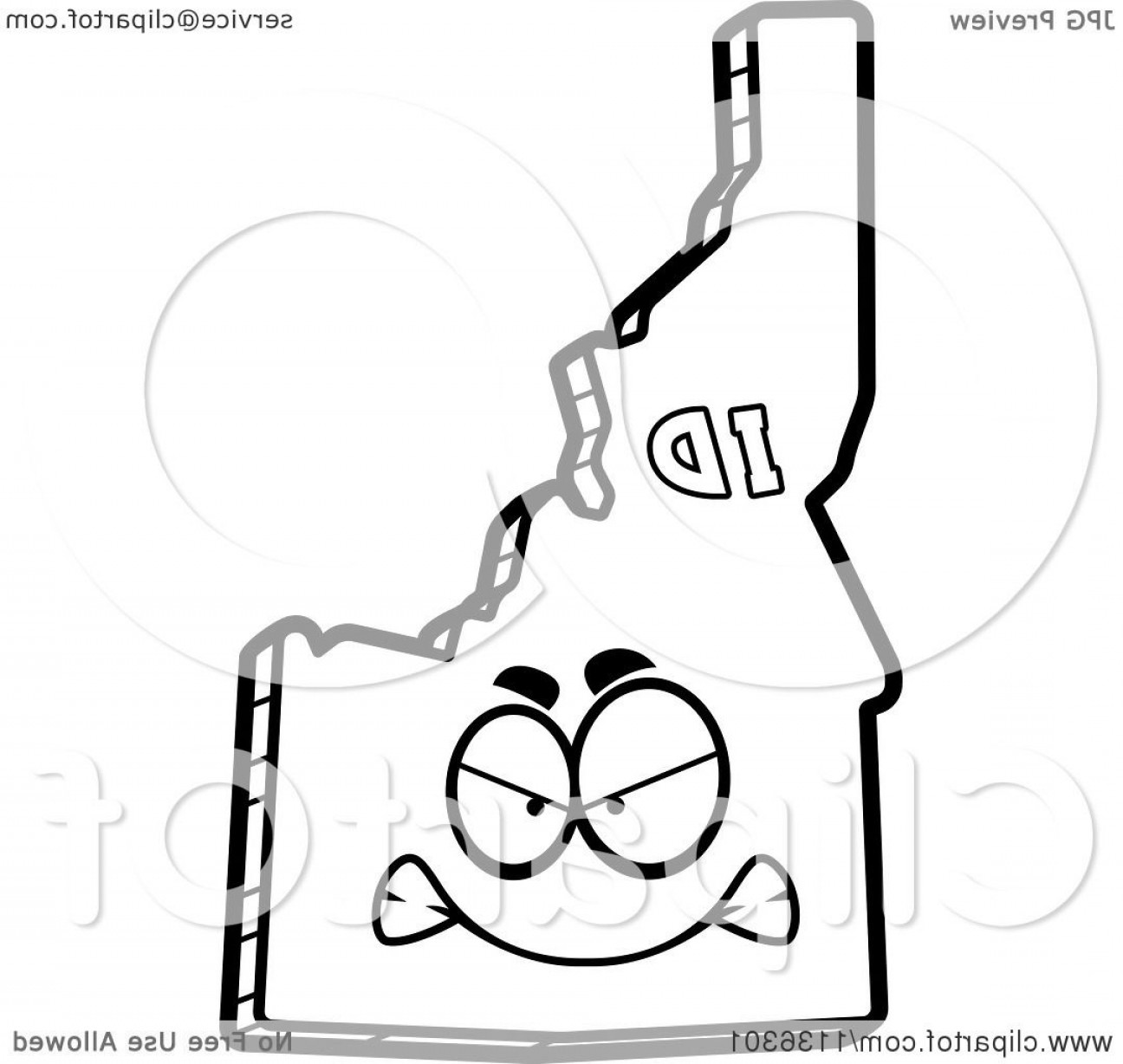 1296x1228 Outlined Mad Idaho State Character Lazttweet