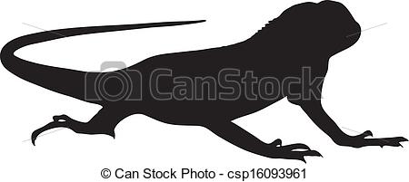 450x201 Iguana Clipart Silhouette