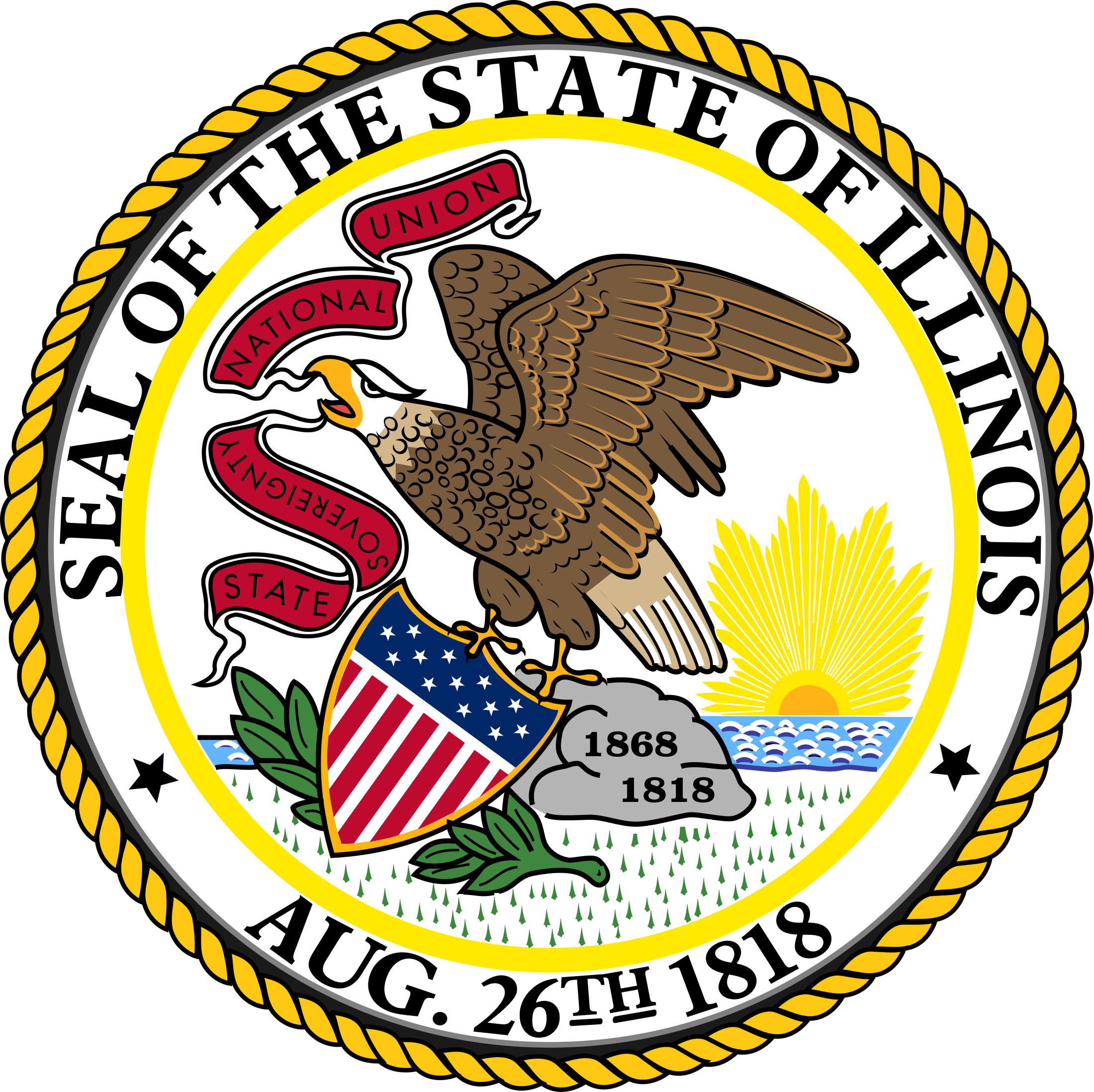 2200x2195 Illinois State Seal Png Amp Svg Vector