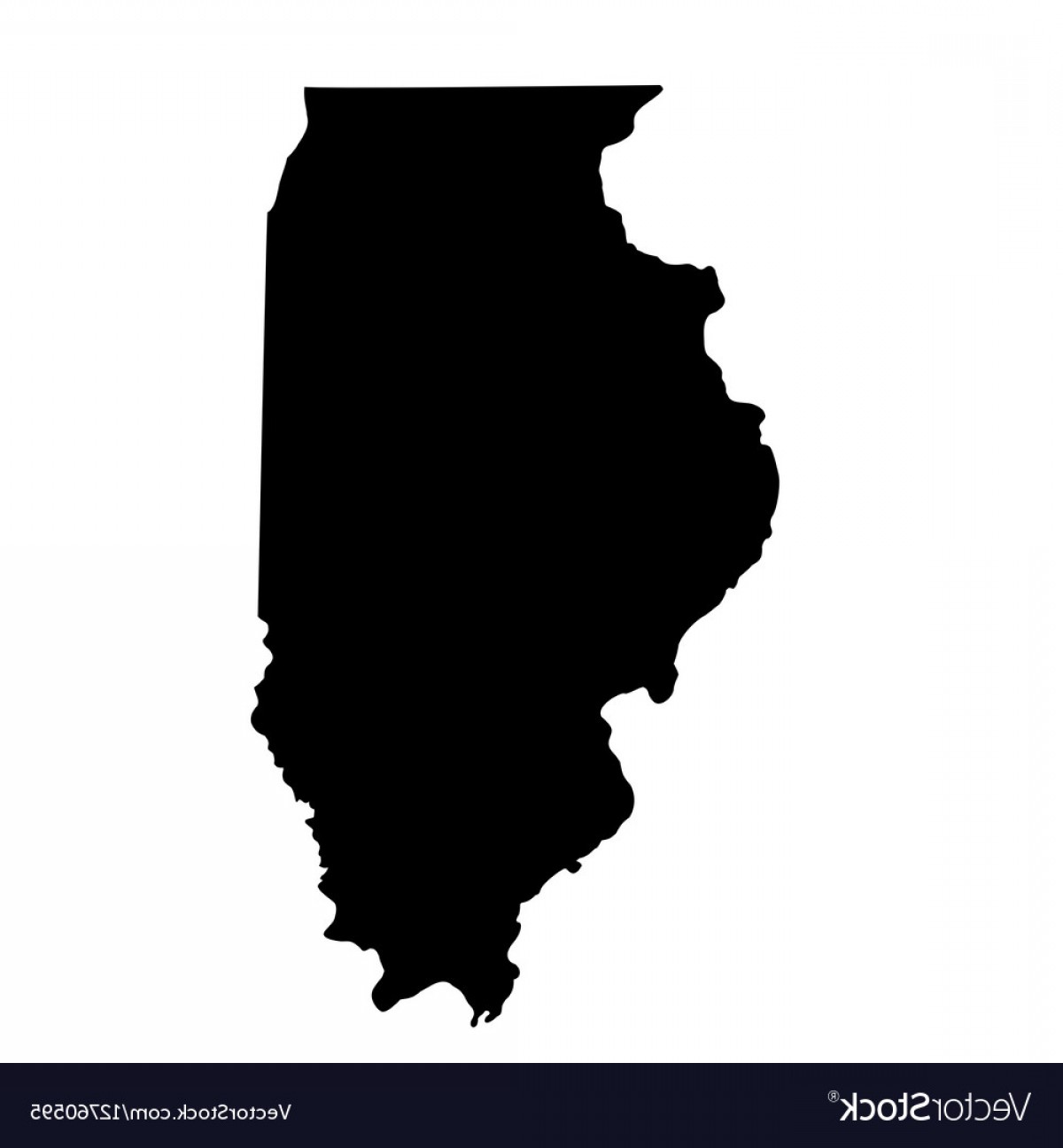 1200x1296 Map Of The Us State Illinois Vector Geekchicpro