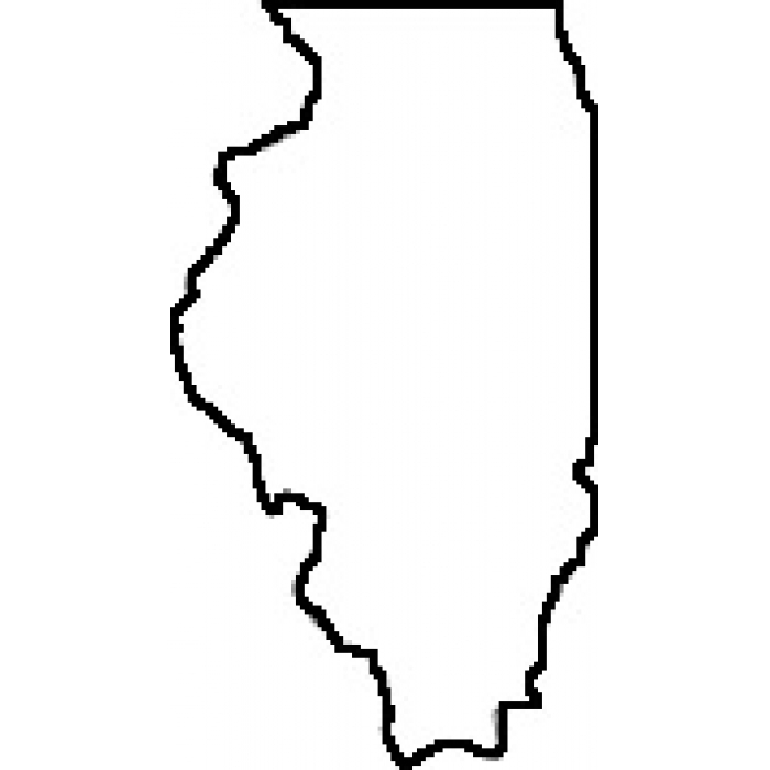 700x700 Map Clipart Illinois