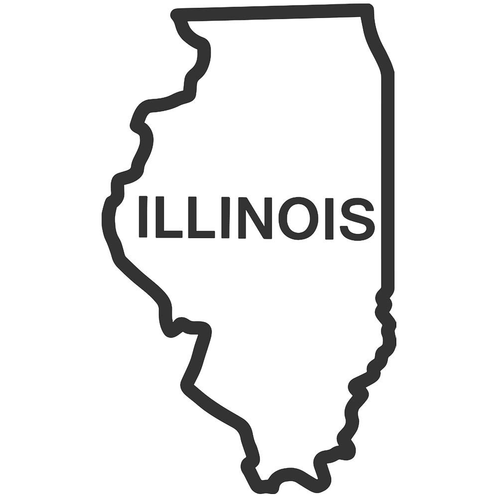 1000x1000 Map Clipart Illinois