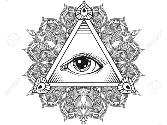 640x480 Drawn Illuminati Vector Logo 6