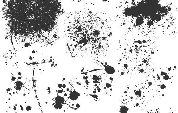600x380 Splats Illustrator Vectors