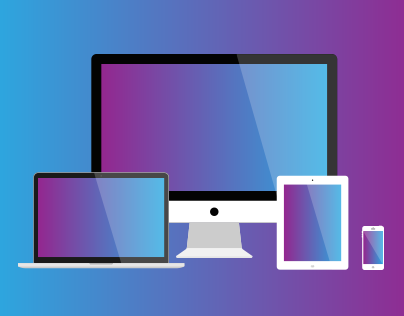 404x316 Flat Imac, Macbook, Ipad Amp Iphone Vector