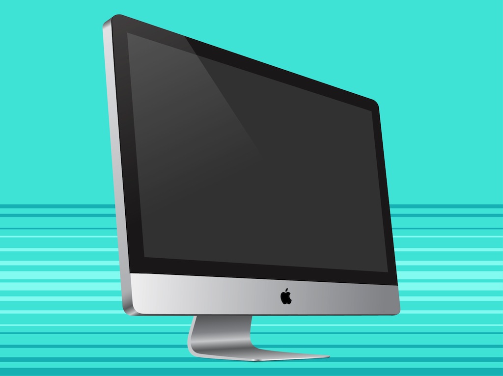 1024x766 I Mac Side View Vector Art Amp Graphics