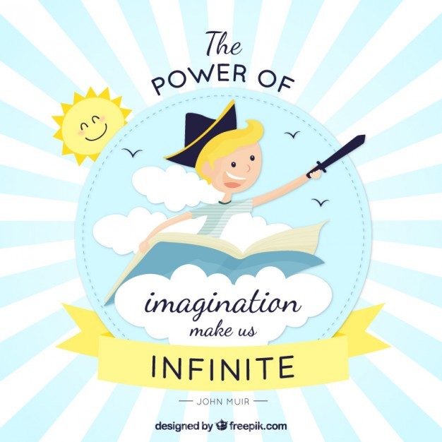 626x626 Ai] The Power Of Imagination Vector Free Download