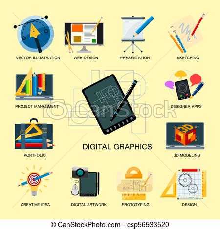 450x470 Creativity Icons Imagination Vector Illustration Abstract Colorful