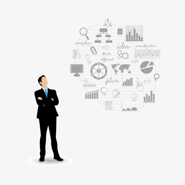 650x650 Vector Elements Of Mind To Imagine, Line Drawings, Business, Data