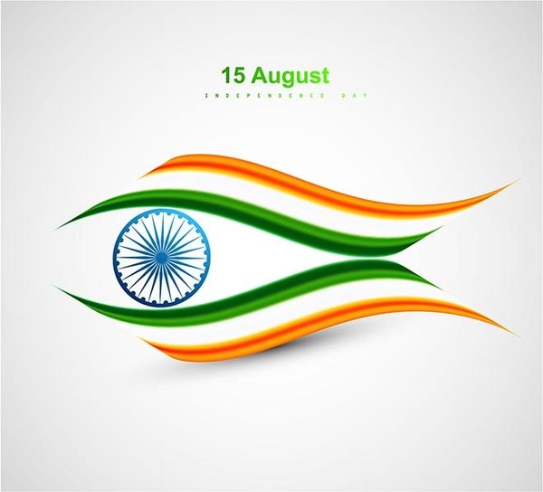 600x544 Creative Indian Flag Made Fish August India Independence Day