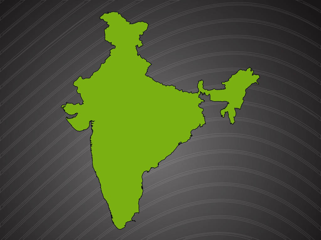 1024x767 India Vector Map Vector Art Amp Graphics