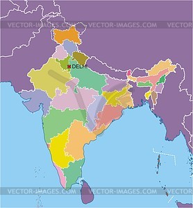 278x300 India Map