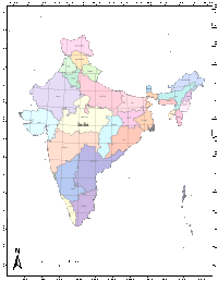 200x259 India Digital Vector Maps