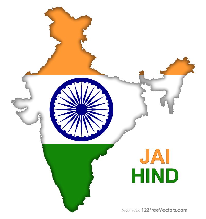800x850 India Flag Map Free Vector Image Free Vectors