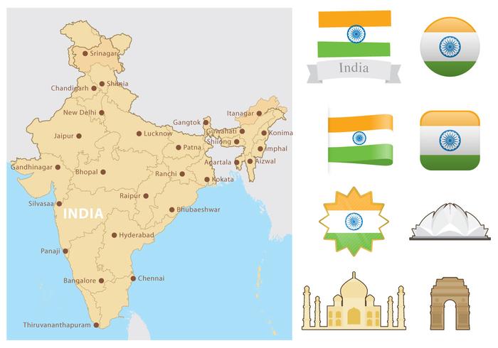 700x490 India Free Vector Art
