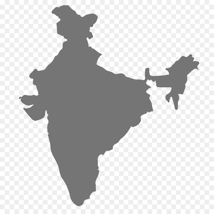 900x900 India Vector Map Royalty Free