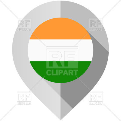 400x400 Map Marker With Flag Of India Vector Image Vector Artwork Of