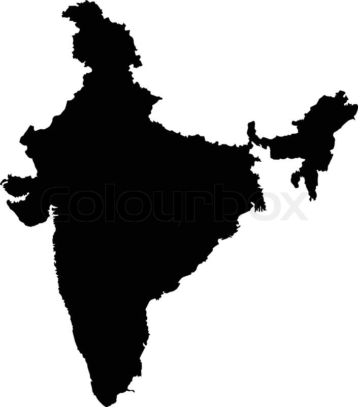 705x800 Vector Illustration Of Maps Of India Stock Vector Colourbox