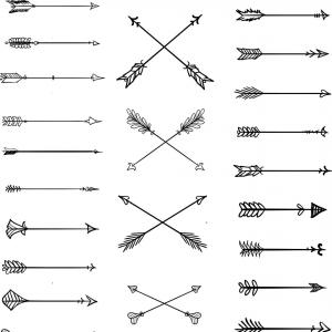 300x300 Crossed Arrows Native American Indian Arrow Vector Lazttweet