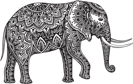 456x288 Floral Elephant Vectors Free Vector In Encapsulated Postscript Eps