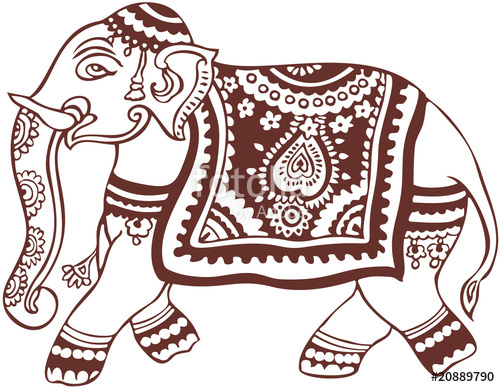 Indian Elephant Vector at GetDrawings | Free download