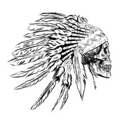 238x250 Hand Drawn Native American Indian Feather Vector Vex