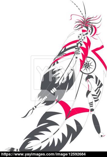 350x512 Indian Feather Vector