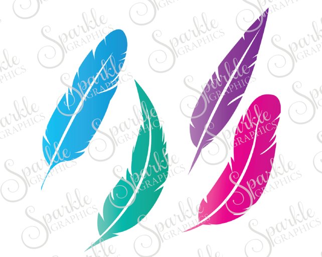 642x514 Feathers Svg Tribal Indian Feather Silhouette Boho Vector Etsy